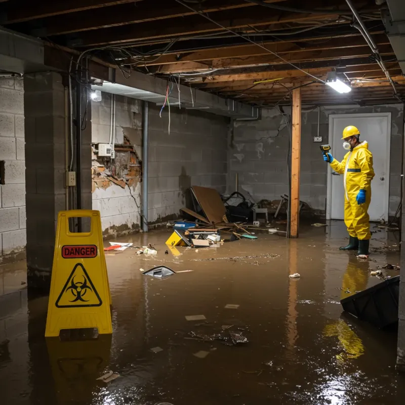 Flooded Basement Electrical Hazard in Rancho Penasquitos, CA Property